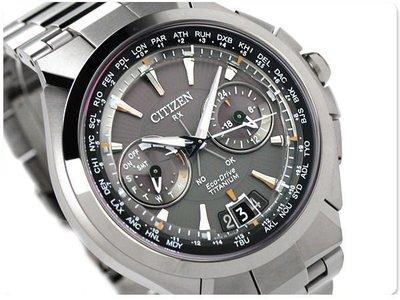 CITIZEN 星辰錶 手錶 ATTESA 48mm 光動能 衛星電波 鈦金屬 藍寶石 CC1080-56E
