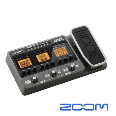 ZOOM G3X 電吉他綜合效果器｜116種音色 三螢幕 30秒LOOP錄音循環｜