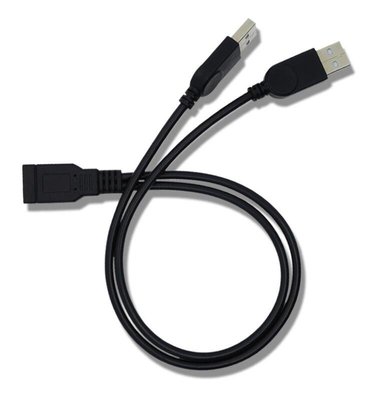 【世明國際】USB一分二數據充電線 USB2.0母分二個USB公轉接線1母轉2公USB