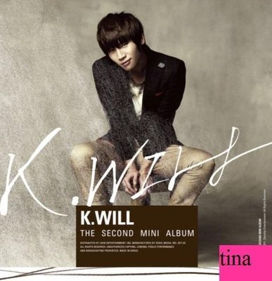 K.Will韓國原版第二張迷你專輯K.Will Mini Album Vol. 2 全新未拆下標即售Sistar孝琳殷志源Simon D