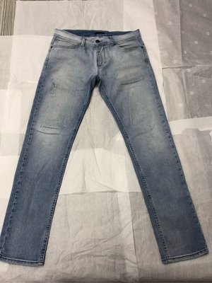 Sisley 淺藍刷白牛仔褲 W31L30