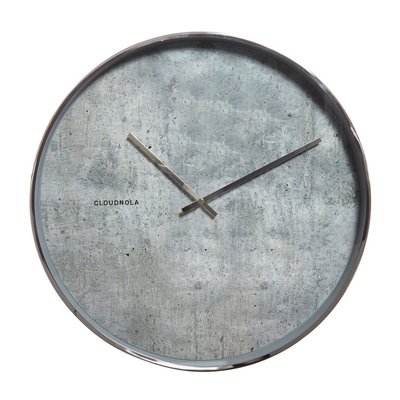 【美國CLOUDNOLA】Structure系列 灰色水泥紋理掛鐘 40cm 水泥質感時鐘 時計 壁鐘 壁掛鐘 靜音時鐘