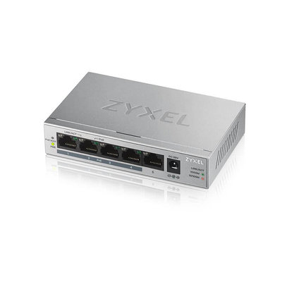 ZYXEL GS1005HP 5埠GbE無網管型PoE+交換器