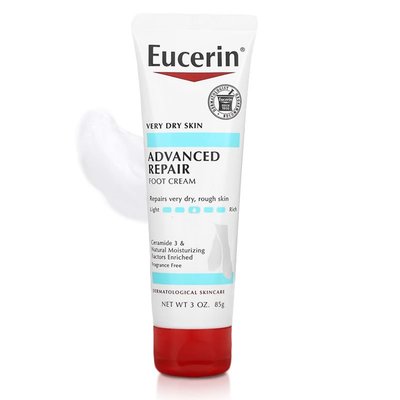 【雷恩的美國小舖】Eucerin 無香護腳霜 Advanced Repair Foot Cream 修護腳後跟 保濕霜