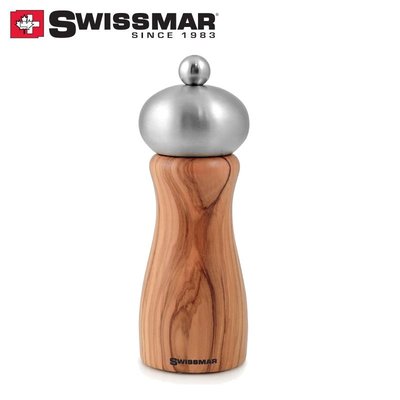瑞士 Swissmar belle 20cm 橄欖木 胡椒研磨罐 鹽研磨罐 香料罐 原木瓶罐 SMP2006ST