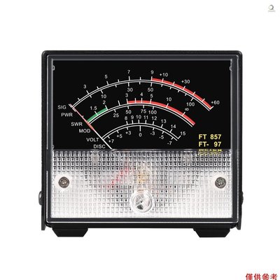 迷你 SWR 功率計外部儀表指針瓦數表接收顯示儀表與 YAESU FT-857 FT-897 兼容-新款221015
