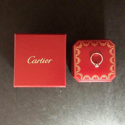 感謝收藏《三福堂1221》Cartier 1895 SOLITAIRE 鑽戒(0.37CT/G/VVS2/#49)