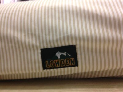 LOWDEN客製化床包 夏日棕條紋（免運費）Coleman N608 獨立筒充氣睡墊床包