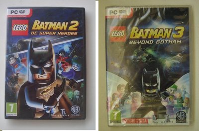全新PC 樂高蝙蝠俠系列(絕版品)  樂高蝙蝠俠2，3 英文版 LEGO Batman3