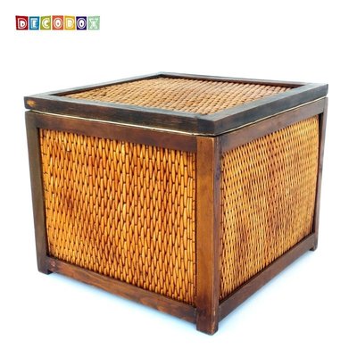DecoBox峇里島復古木坐箱( 限重50公斤)(雜物箱, 玩具箱, 衣物收納)