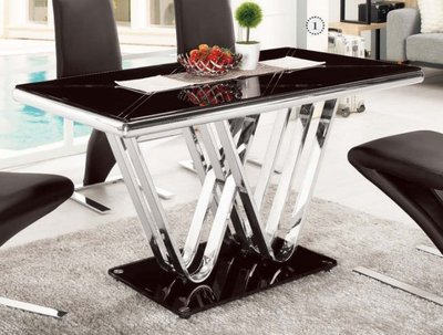【DH】商品編號G972-1商品名稱達愛4.6尺玻璃餐桌(圖一)桌面8mm強化玻璃。不含椅。主要地區免運費