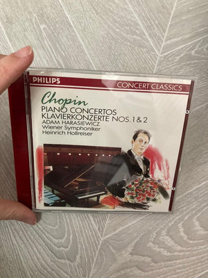 9.9新二手CD SB前 CHOPIN PIANO CONCERTOS NOS 1 2 HARASIEWICZ 飛利浦音響測試碟