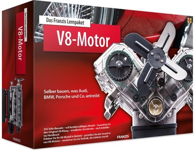 光華.瘋代購 [預購] 德國 Das Franzis Lernpaket V8-Motor V8引擎模型