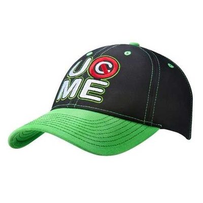 WWE摔角John Cena Neon Baseball Hat 塞納黑綠款棒球帽子 買三免運