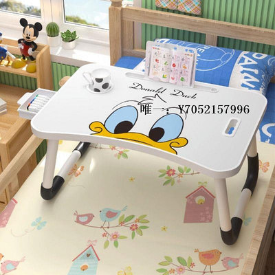 便攜小桌子迪士尼兒童折疊床上小桌子卡通學生電腦桌家用臥室學習桌飄窗書桌床上桌