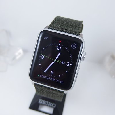 【錶帶家】Apple watch 38/40/41mm iwatch 蘋果錶 代用 直身尼龍錶帶帆布錶帶帆布帶 含連接器