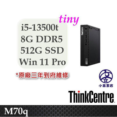Tiny i5-13500T 8G 512G SSD Win11 Pro Lenovo M70q 聯想迷你桌機 三年保