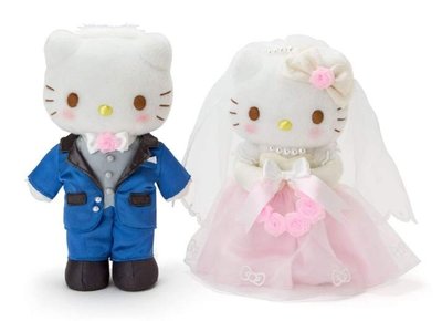 鼎飛臻坊 Hello Kitty 凱蒂貓  丹尼爾 西洋風 結婚 玩偶 娃娃 日本正版