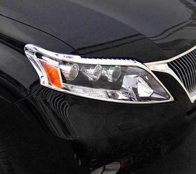 圓夢工廠 Lexus RX 2009~2012 RX270 RX350 RX450 改裝 鍍鉻 車燈框貼 前燈框 頭燈框