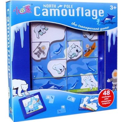 小乖蛋桌遊：Camouflage 冰原尋蹤 / 北極歷險（共 48 關，預購）