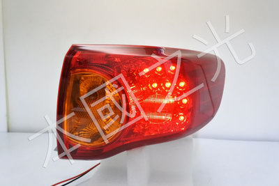 oo本國之光oo 全新 豐田 08 09 10 ALTIS 10代 原廠型紅黃 LED 尾燈 一顆 台灣製造