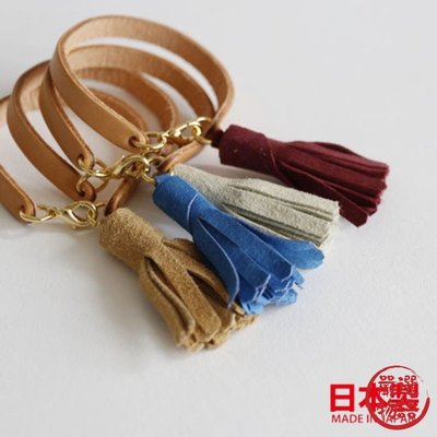 【現貨】日本製麂皮流蘇皮製手鍊 ins日本設計Cheer手工編織皮革手環 閨蜜飾品