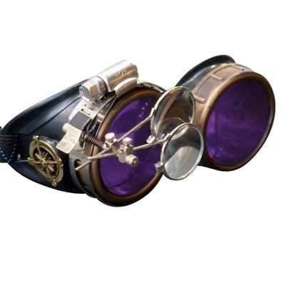 【Sunny Buy】◎預購◎ Steampunk 維多利亞時代 紫色鏡片 護目鏡 復古 蒸氣 龐克 手錶