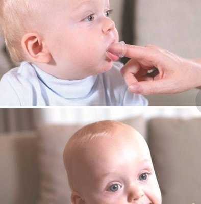 嬰兒寶寶牙刷 指套形乳牙刷 清潔舌苔 口腔清潔 按摩牙齦