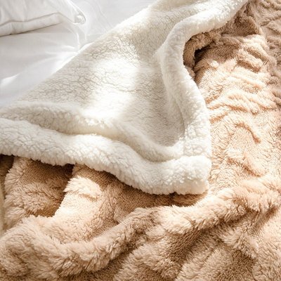 【熱賣下殺】冬季加厚小毛毯辦公室沙發午睡毯子單人被子羊羔法蘭絨珊瑚絨蓋毯