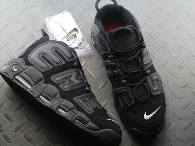 Nike Air More Uptempo 大AIR 皮蓬 氣墊 復古籃球鞋“全黑”902290-001