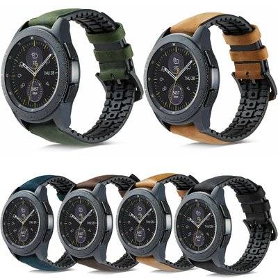 20/22MM 三星Gear S3 S2 Galaxy Watch 46mm 42mm 錶帶 華為手錶GT 硅膠真皮錶帶