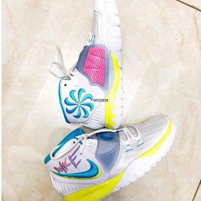 【正品】NIKE KYRIE 6 GS Neon Graffiti 塗鴉 南海岸 歐文 籃球 女 BQ5599-101潮鞋
