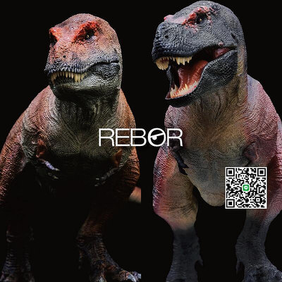 【店長推薦】REBOR科學暴龍霸王龍侏羅紀PVC恐龍模型玩具收藏擺件嘴可動禮物男