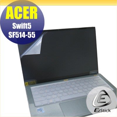 【Ezstick】ACER SF514-55TA 特殊規格 靜電式筆電LCD液晶螢幕貼 (可選鏡面或霧面)