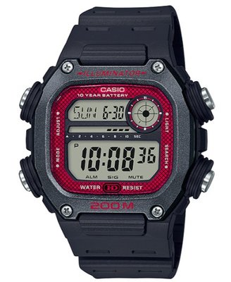 【萬錶行】CASIO 方形粗曠 數位電子錶 DW-291H-1B