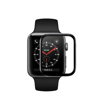 【3D曲面複合】Apple Watch Series 3代/38mm 42mm 手錶熱彎膜 防刮 耐刮全螢幕 保護貼