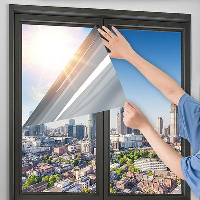 隔熱膜窗戶防曬玻璃貼膜貼紙防窺單向透視隱私磨砂遮陽遮光窗貼紙
