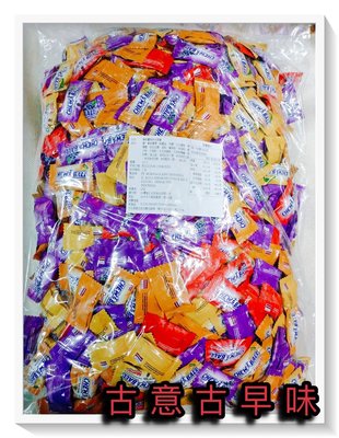 古意古早味 曼陀珠 水果糖 (3000公克/量販包) 懷舊零食 新春 蘇格蘭風味 水果軟糖 糖果