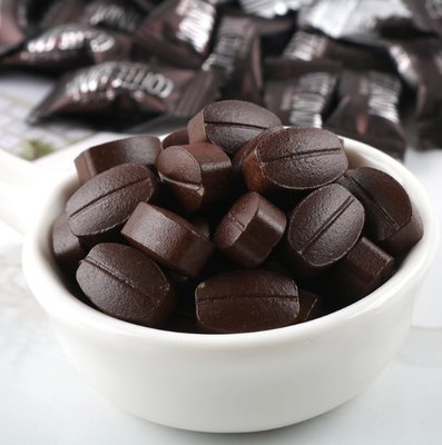 現貨-可嚼的咖啡豆糖獨立小包裝500g 醇香原味 特濃黑咖啡 榛子咖啡糖#特色食品 #泡水泡茶