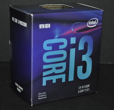 Core i3-9100F四核盒裝正式版(1151 3.6G)原廠保至2023.12.24 非i3-8100 G5400