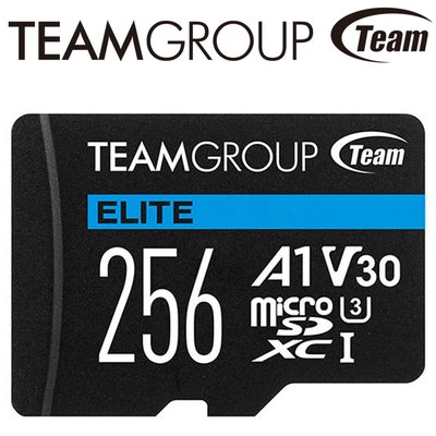 Team 十銓 256G 256GB ELITE microSDXC TF UHS-I U3 A1 V30 記憶卡