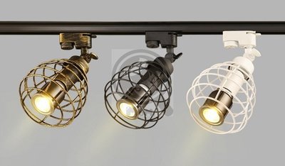 軌道燈可自換 E27燈泡☀MoMi高亮度LED台灣製☀MR16 5W/7W/9W/10W 復古工業loft吊燈可改吸頂燈