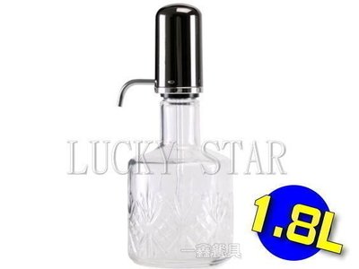 一鑫餐具【Lucky star氣壓式冷水壺1.8L】玻璃壓水壺調味瓶玻璃冷水壺按壓式冷水壺