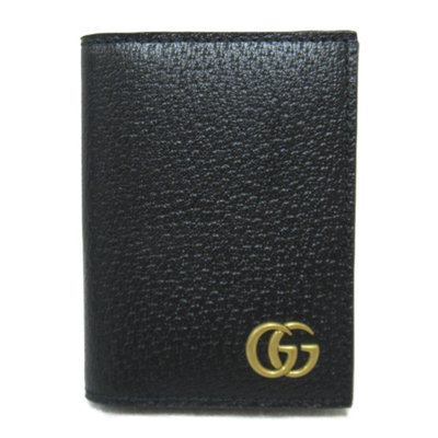 GUCCI 古馳 428737 Marmont 雙G 卡包 零錢包 名片夾 黑色 日本現貨 包郵包稅 9.5成新 【BRAND OFF】