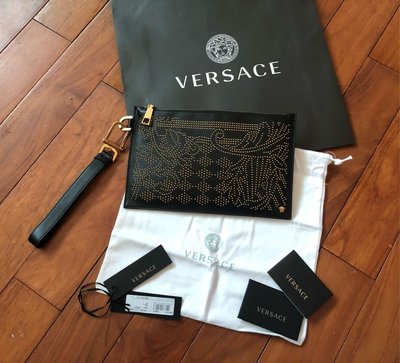 Versace 凡賽斯 巴洛克鉚釘系列 手拿包