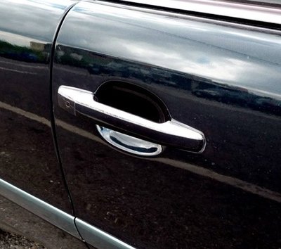 圓夢工廠 Benz SLK R170 96~04 SLK200 SLK230 SLK280 改裝 鍍鉻銀 車門門把手蓋貼