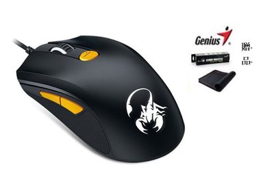 (特惠價) / Genius GX Gaming M8-610雷射感應器電競滑鼠黑x橘側鍵(附贈電競鼠墊)