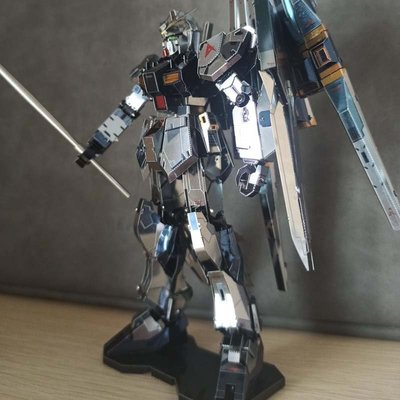 【熱賣下殺】3D金屬鐵藝DIY立體拼圖敢達免膠拼裝模型GundamRX-93卡牛高達機甲