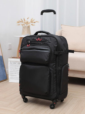 ＂行李箱＂出口日本多功能登機拉桿行李箱小輕便可雙肩背包男20寸旅行箱相機