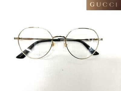 光寶眼鏡城(台南)GUCCI*復古金色款光學眼鏡*即刻擁有 GG1232OA-002金色 開雲公司貨